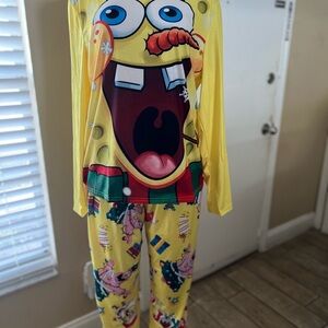 PatPat Yellow Cartoon Print Women's Pajama Set